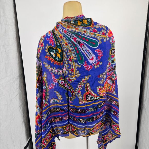 Vera Bradley Womens Colorful Paisley Pattern Scarf Shawl Wrap - Picture 8 of 10